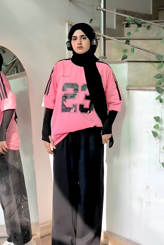 Princess Pink Tee & Black Flapper