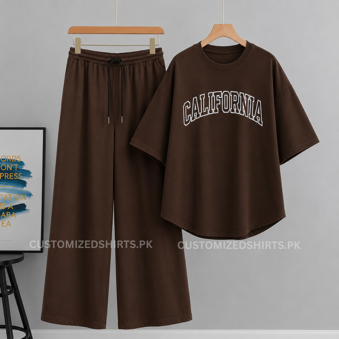 California Brown Oversized & Brown Flapper