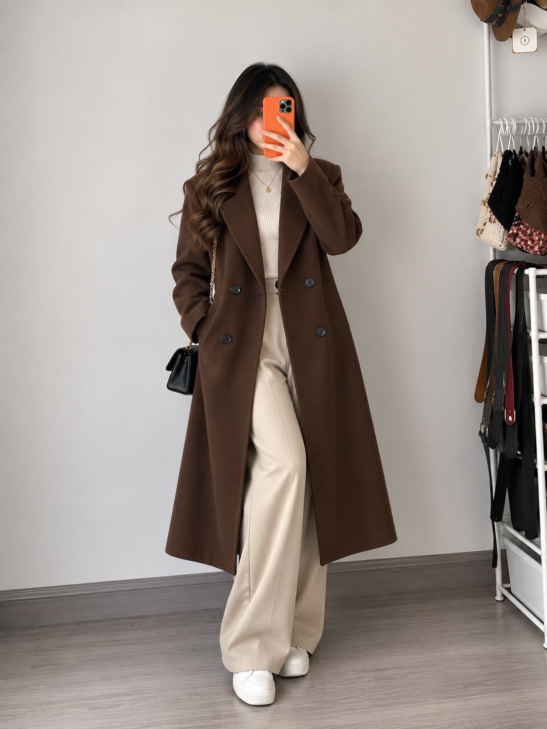 Mocha Brown Long Coat