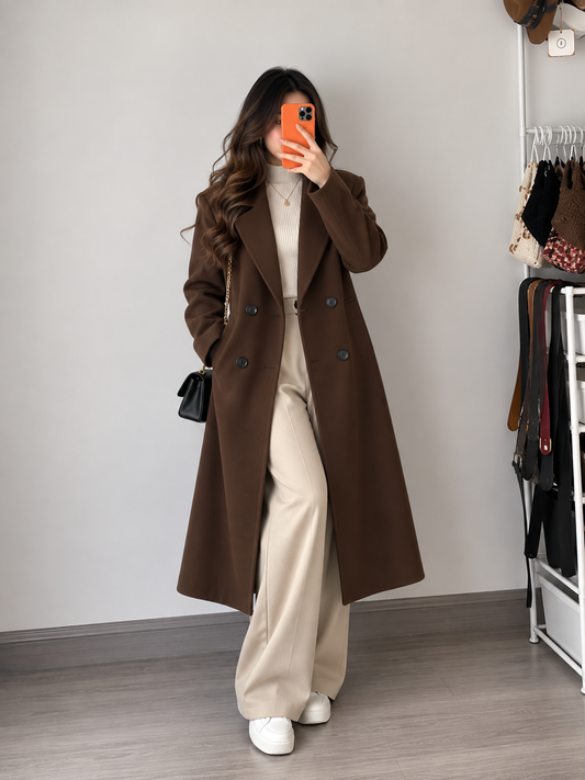 Mocha Brown Long Coat