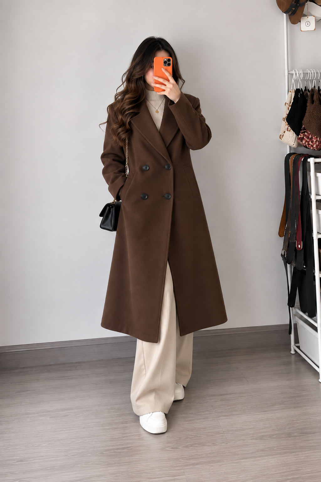 Mocha Brown Long Coat