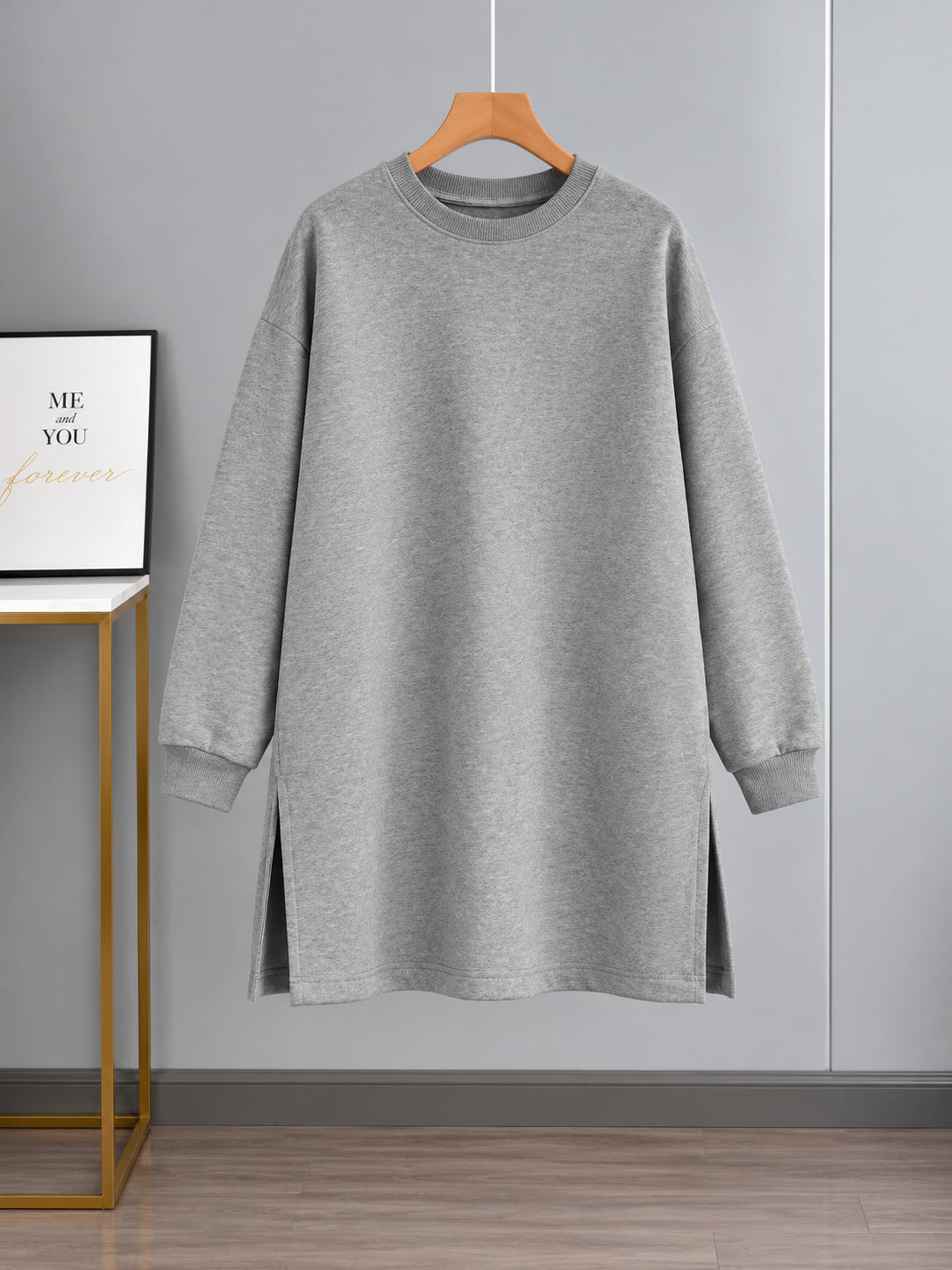 Grey Long Sweatshirt