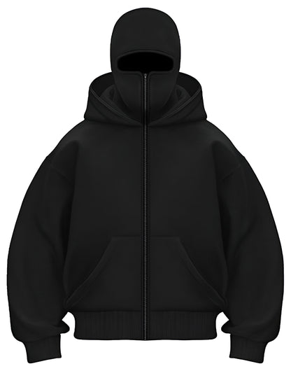 Balaclava Ninja Zipper Hoodie