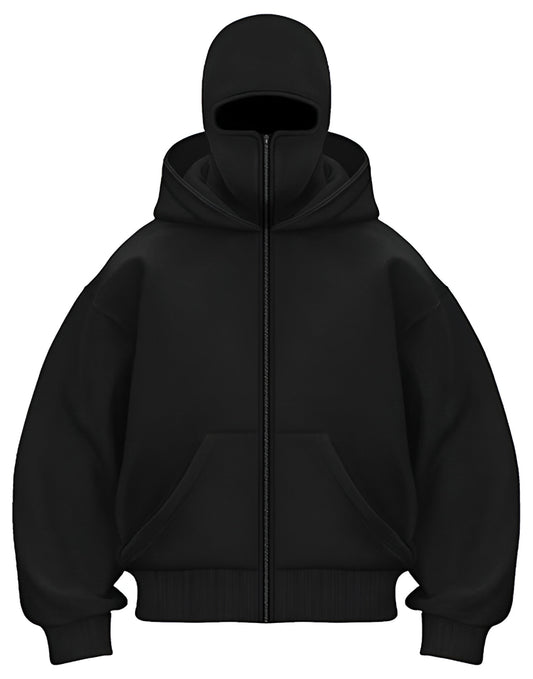 Balaclava Ninja Zipper Hoodie